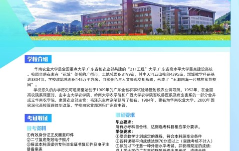 华南农业大学本科毕业要求